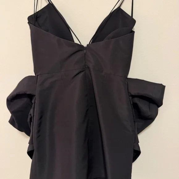 CAROLINA HERRERA - Bow-Embellished Silk-Faille Mini Dress - Picture 8 of 11